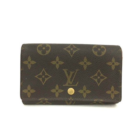 464152N Louis Vuitton Wallet Porte Monnaie Billets Tresor Brown Monogram - Picture 1 of 9